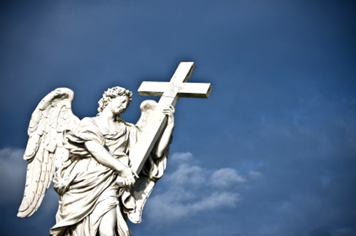 angel with cross