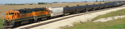 BNSF loads out ethanol tanker cars